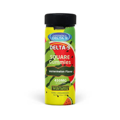 Experience Delta 9 Square Gummies Watermelon Flavor (450MG)