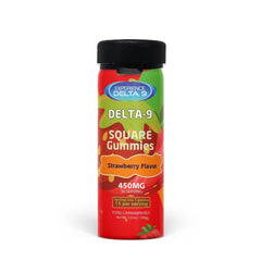 Experience Delta 9 Square Gummies Strawberry Flavor (450MG)