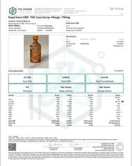 Experience Delta 9 THC Lean Syrup Mango Sugar Free (750MG)