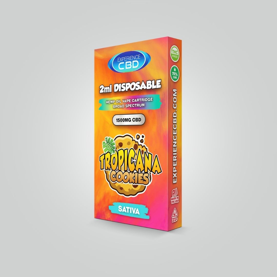 2ml Disposable Tropicana Cookies Sativa (1500MG) CBD