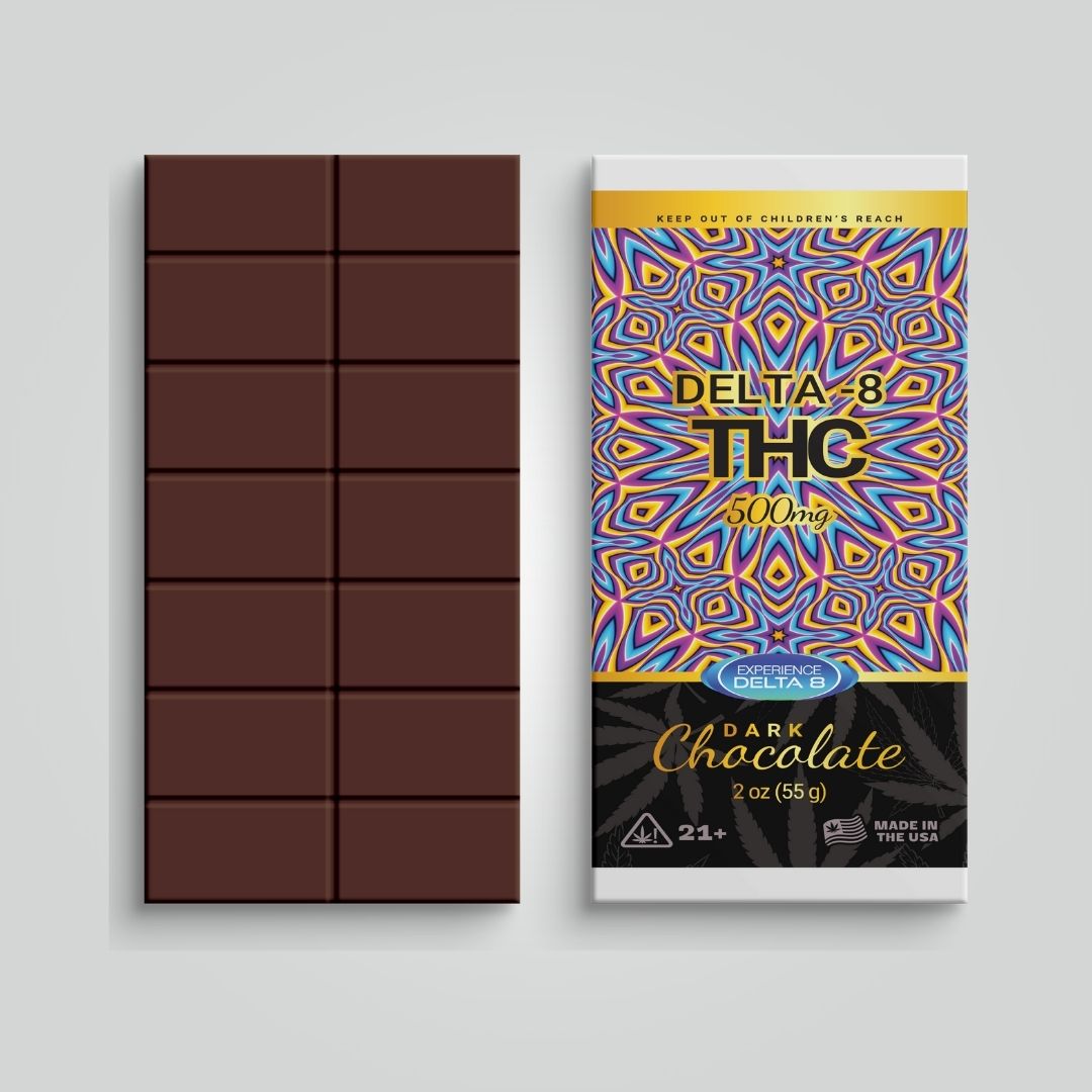 Delta 8 Dark Chocolate Bar (500MG)