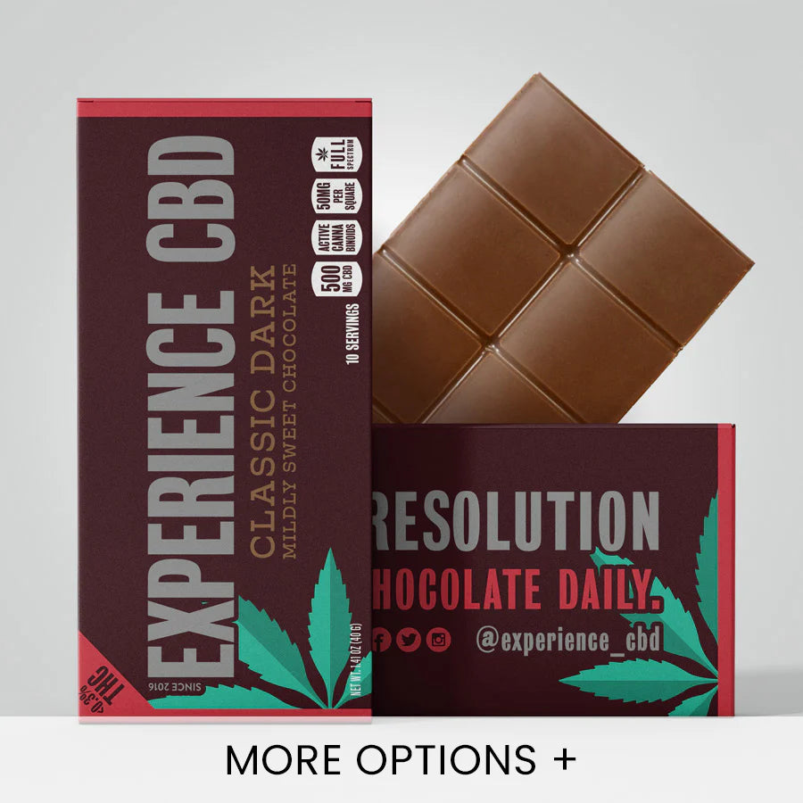 Experience CBD Full Spectrum CBD Dark Chocolate Bar 500mg