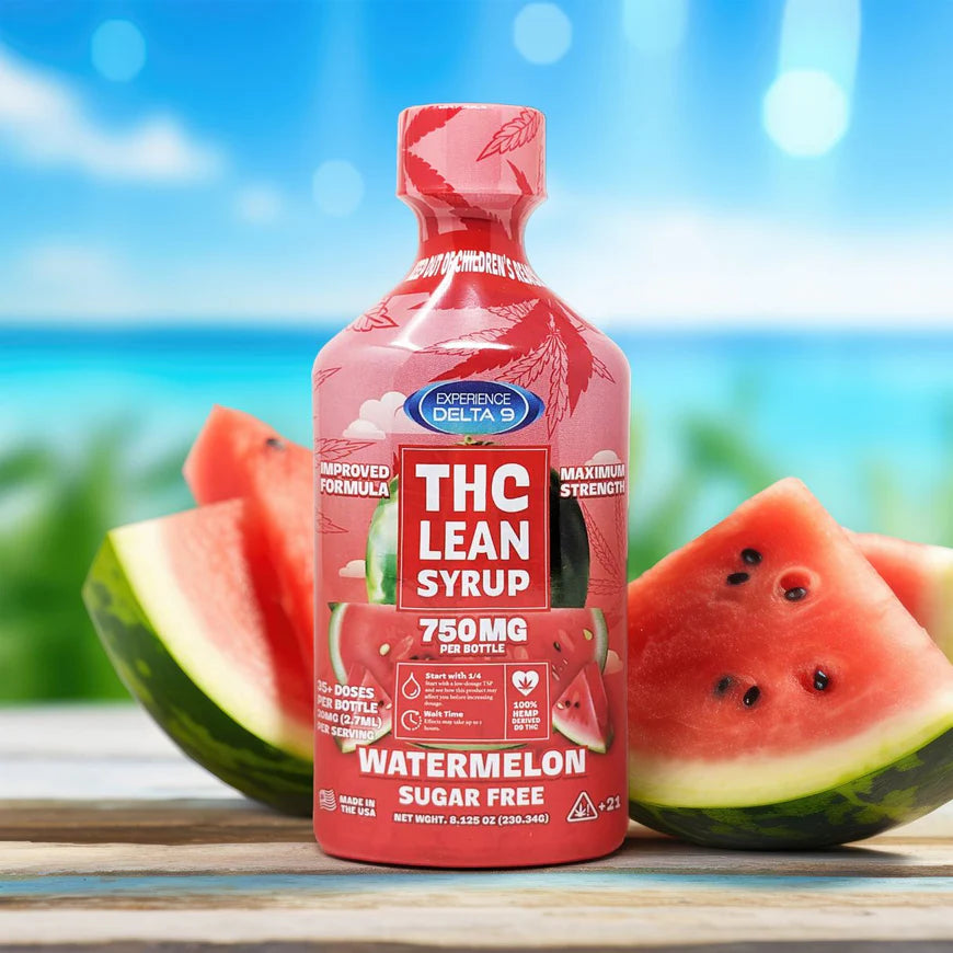 Experience Delta 9 THC Sugar Free Lean Syrup Watemelon (750MG)