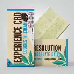 Experience CBD Cookies & Cream Full Spectrum CBD Chocolate Bar 500mg